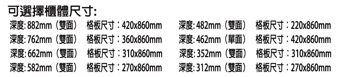 移動櫃尺寸,軌道式移動櫃